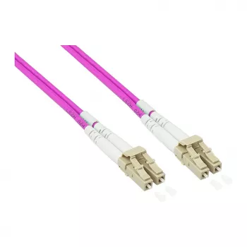 Alcasa LW-P820LC4 Fibre Optic Cable 20 m LC/UPC OM4 Cappuccino - Violet - White (LW-P820LC4)