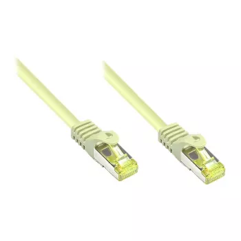 RJ45 Patch Cable with Cat.7 Raw Cable and Latch Protection (RNS®), S/FTP, PiMF, Halogen-Free, 600MHz, OFC, Grey, 0,15m, Good Connections® (8070R-002)