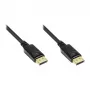 Good Connections Anschlusskabel DisplayPort 1.2 - Stecker inkl. Verriegelungsschutz - vergoldet - schwarz - 0,5m