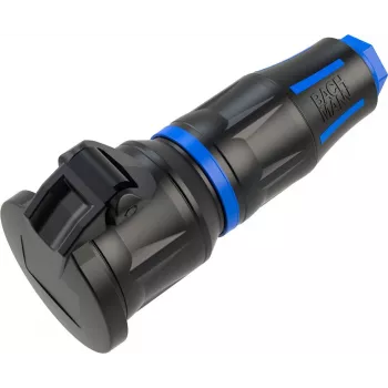 Bachmann BM0017351 Safety contact coupling, professional CEE7/3, rubber