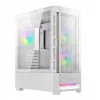PC Case Cougar COUGAR Airface RGB Midi Tower White — 230×386×491 mm, supports 3x120/140 mm front, 1x120 mm rear, 2.5/3.5 inch drives