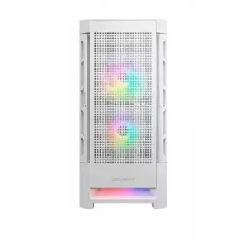 PC Case Cougar COUGAR Airface RGB Midi Tower White — 230×386×491 mm, supports 3x120/140 mm front, 1x120 mm rear, 2.5/3.5 inch drives