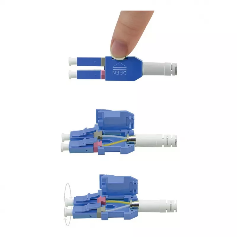 ROLINE LWL-Cable UNIBOOT Single Mode 9/125µm OS2 LC Duplex 0.5m - Cable - Single-mode fibre