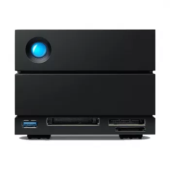 LaCie 2big Dock v2 60TB Desktop Disk Array, 2-Bay HDD Storage