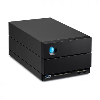 LaCie 2big Dock v2 60TB Desktop Disk Array, 2-Bay HDD Storage