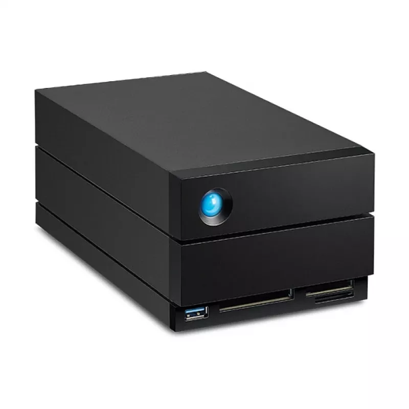 LaCie 2big Dock v2 60TB Desktop Disk Array, 2-Bay HDD Storage