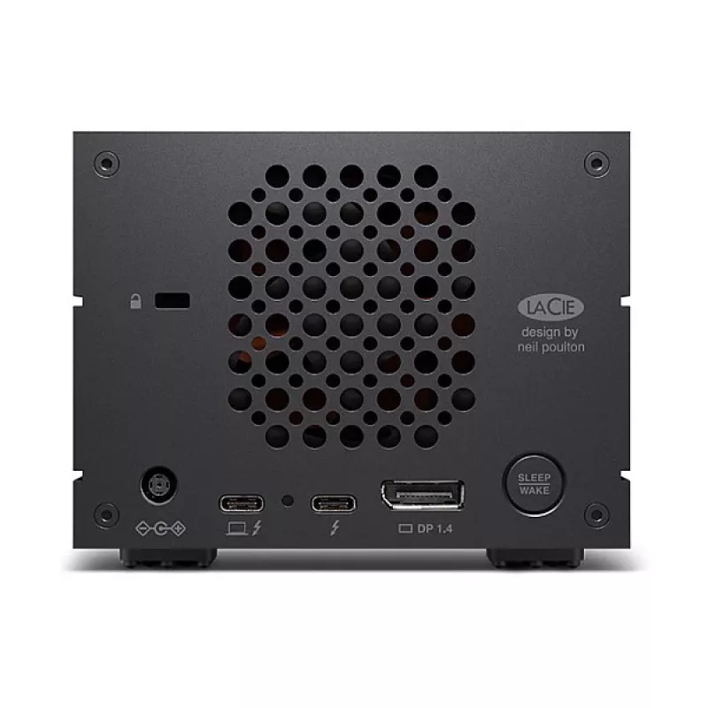 LaCie 2big Dock v2 60TB Desktop Disk Array, 2-Bay HDD Storage