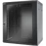 Televes MSR1915B - wall-mounted rack - 17U - 60 kg - locking latch - 33 kg - Black