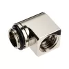 EK Water Blocks EK-Torque Micro Adapter 90 degrees G1/4 inch AG to G1/4 inch IG - Rotatable, nickel