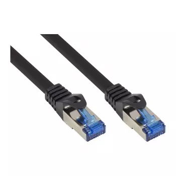 RNS® Patch Cable SmartFLEX, Cat.6A, S/FTP, PiMF, Halogen-Free, 500MHz, black, 1m, Good Connections® (8060-SF010S)