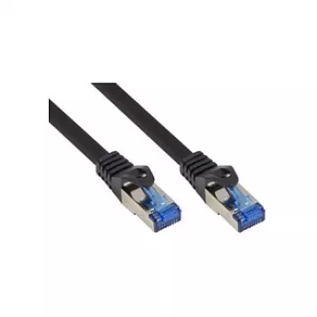 Alcasa 8060-SF100S Network Cable 10 m Cat6a S/FTP (S-STP) Black (8060-SF100S)