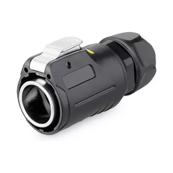 Alcasa S1 IC01-24R01 - RJ45 - Black - Male/Female - straight - Metal - silica gel - zinc - IP65 - IP67 (IC01-24R01)