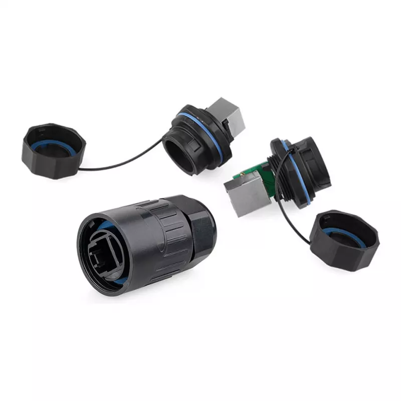 Alcasa IC06-R103 - RJ45 - Black - Copper - Plastic - silica gel - IP65 - IP67 - -40 - 80 °C (IC06-R103)