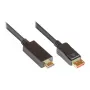 Connection Cable DisplayPort 1.4 an HDMI 2.0, 4K @60Hz, Gold-Plated Contacts, OFC, black, 1m, Good Connections® (DP14-HDMI1)