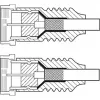 Goobay SAT Antenna Cable (135 dB Type), 4x Shielded, 2 m, White - Gold-Plated, F-Plug > F-Plug (70600)