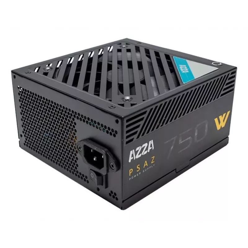 Power supply unit AZZA PSAZ-750W 750 W 20+4 pin ATX 80 PLUS Bronze Black, non-modular