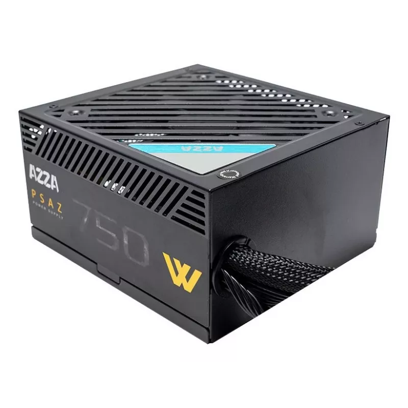 Power supply unit AZZA PSAZ-750W 750 W 20+4 pin ATX 80 PLUS Bronze Black, non-modular