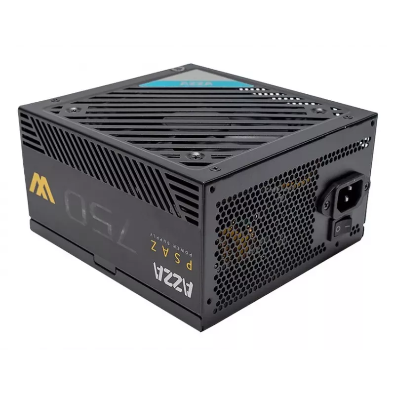 Power supply unit AZZA PSAZ-750W 750 W 20+4 pin ATX 80 PLUS Bronze Black, non-modular
