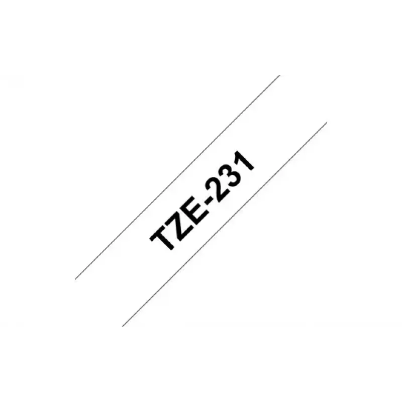 Label-making tape Brother TZE-231 Black on white