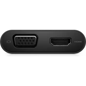 DELL USB-C - HDMI / VGA / Ethernet / USB 3.0 - Black - Wired - USB 3.2 Gen 1 (3.1 Gen 1) Type-C - 10,100,1000 Mbit/s - Black - 1920 x 1080 Pixel - Dell (DA200)