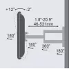 TV mount Vivolink VLMW2355A 55 inch Black