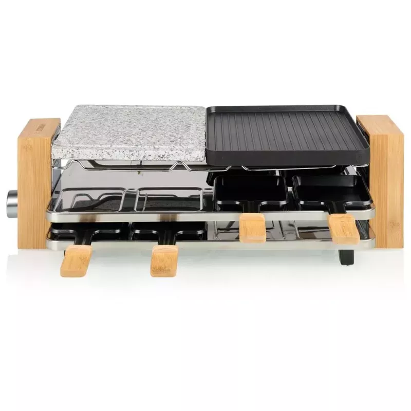 Raclette Grill Princess 01.162955.01.001 8 Persons Aluminium Black Grey Wood