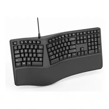 Wireless ergonomic compact keyboard TRUST KEYRA ERGO MULTI DE — wireless, compact layout, German keyset