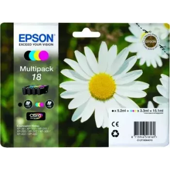Ink cartridges multipack Epson Daisy Multipack 4‑colours 18 Claria Home Ink — Standard Yield, 4 colours