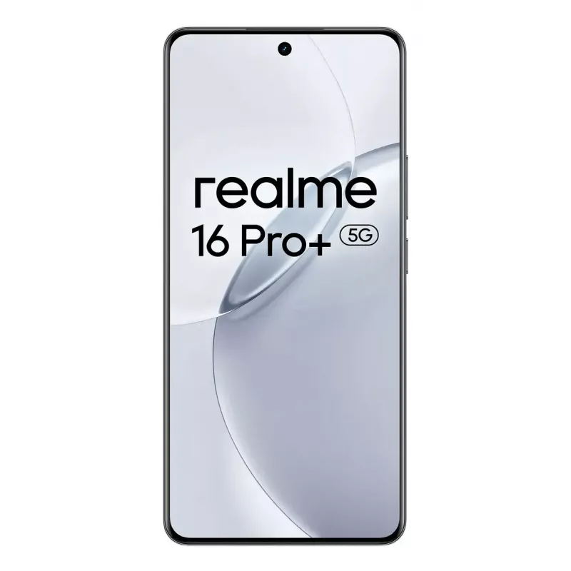 Smartphone REALME realme 16 Pro+ — 6.8 inch (17.3 cm) 1280×2800, Snapdragon 7 Gen 4, 12 GB RAM, 512 GB, 200 MP triple cam, 7000 mAh, Grey