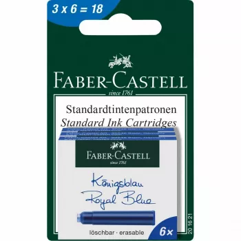 Pen refill Faber-Castell 201621 Blue 18 pcs