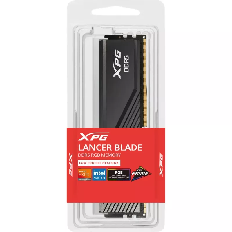 Desktop DDR5 24 GB ADATA XPG Lancer Blade RGB DIMM 6000 MT/s, CL36, black, INTEL XMP