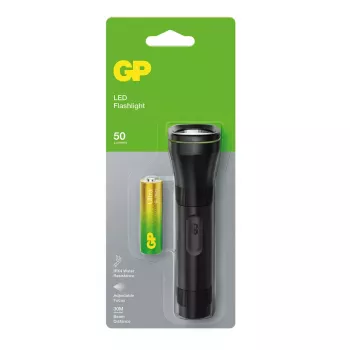 Hand flashlight GP Lighting 450066 Black 50 lm 30 m 24 h