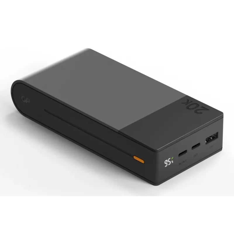 GP Battery GP PowerBank M2+ 20C 20000mAh 2xUSB-C/1xUSB-A black LED-Anz. (GPPBM20CGYMSR287)