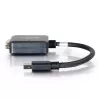 C2G Mini DisplayPort to DVI Adapter 20cm Thunderbolt to DVI-D Black