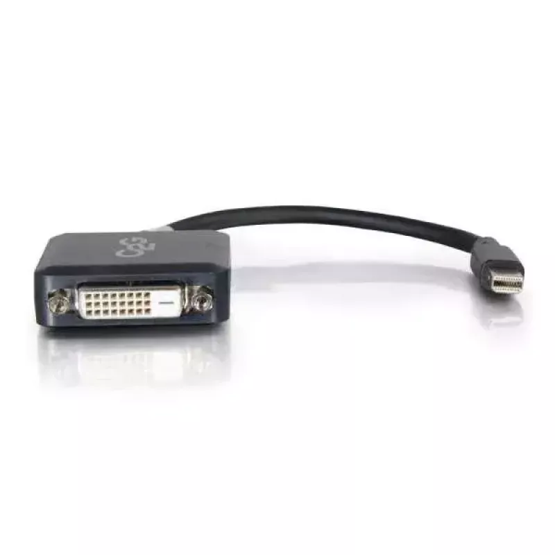C2G Mini DisplayPort to DVI Adapter 20cm Thunderbolt to DVI-D Black