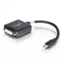 C2G Mini DisplayPort to DVI Adapter 20cm Thunderbolt to DVI-D Black
