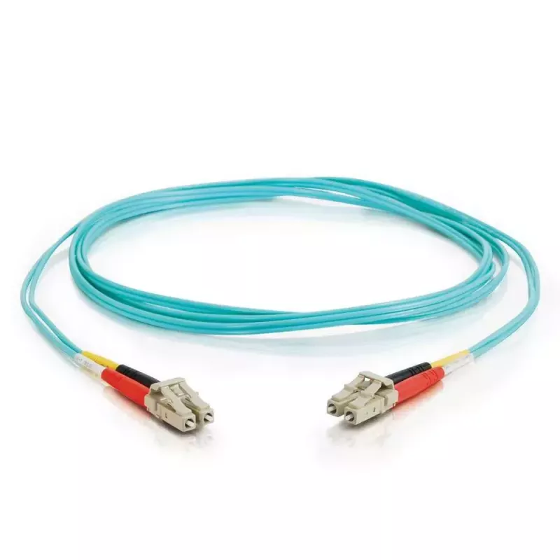 C2G InfiniBand/fibre optic cable 10 m LC OFNR Turquoise 50 µm Full duplex