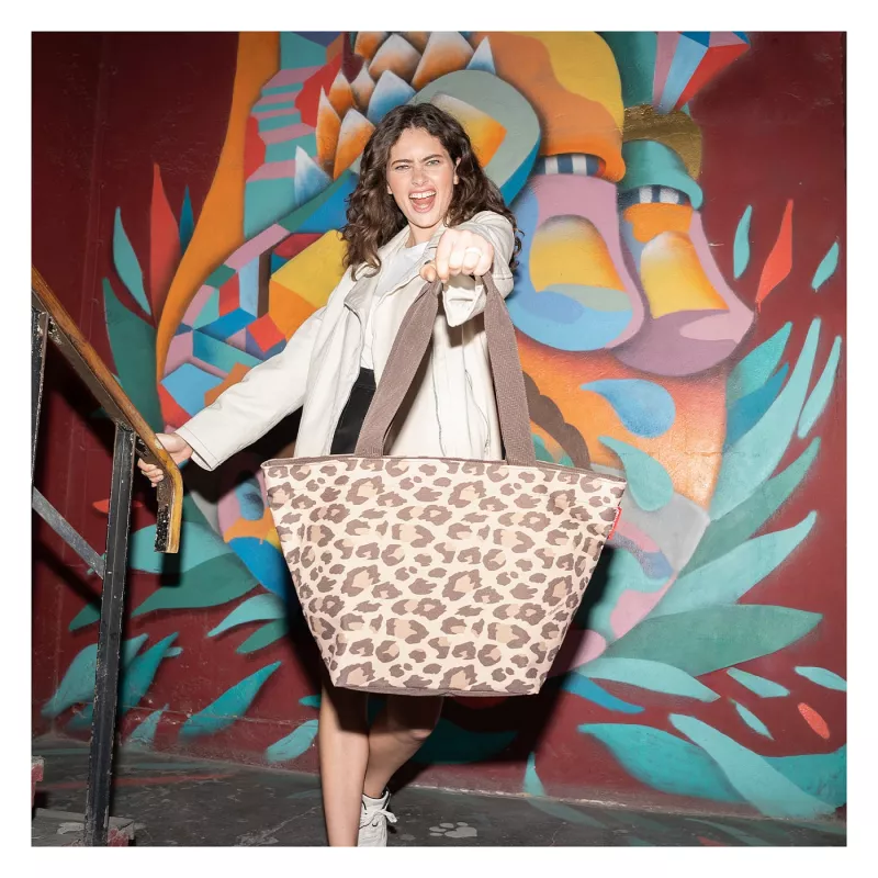 reisenthel Shopping Bag shopper M LEO MACCHIATO Synthetic Fibre braun ZS6048 (ZS6048)