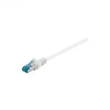 Wentronic Goobay CAT 6a Patch Cable, S/FTP (PiMF), White, 3 m - LSZH Halogen-Free, Copper (93790)