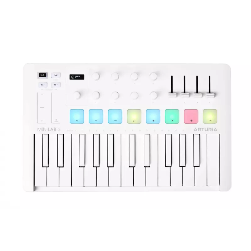 Arturia MiniLab 3 - MIDI control keyboard, white
