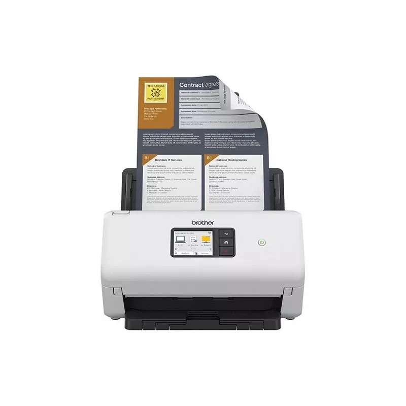 Document scanner Brother ADS-4550WTC1 with duplex scanning and wireless connectivity