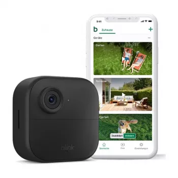 AMAZON (RING) Blink Outdoor 4 - Network Surveillance Camera - Outdoor Area, Indoor Area - weather-resistant - Colour (day/night) - 1080p - Audio - wireless - Wi-Fi (B0B1N5RL1Q)
