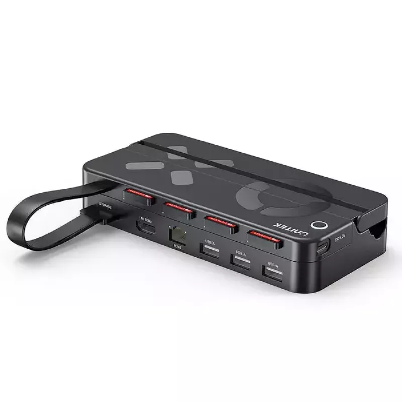 Handheld gaming console dock station Unitek G1002F01 — USB docking connector, black