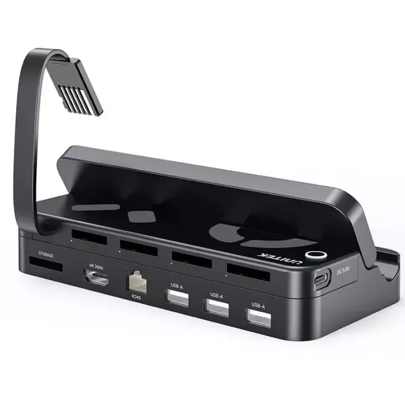 Handheld gaming console dock station Unitek G1002F01 — USB docking connector, black