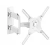 Wall TV bracket ONKRON M4-W for 32 inch–65 inch (81–165 cm), tilting & swiveling, VESA up to 400×400, max load 35 kg, white