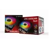 Air cooler Gembird CPU-HURACAN-ARGB-X140 12 cm Black White 800-1600 RPM