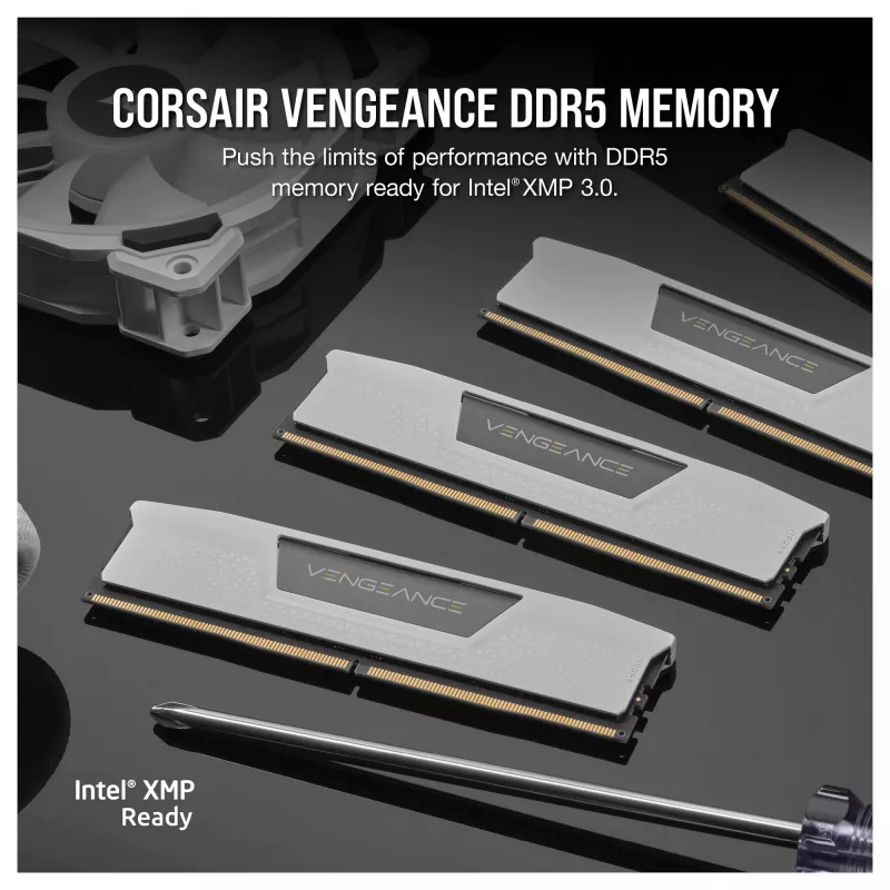 Corsair Vengeance 32GB (2x16GB) DDR5 6400MHz CL36 Desktop Memory Kit - White