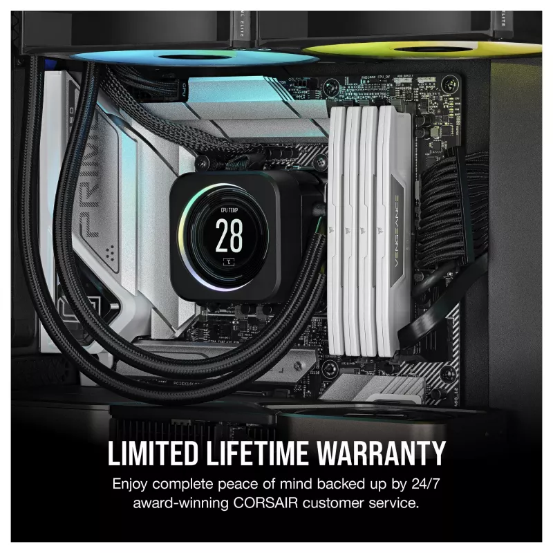 Corsair Vengeance 32GB (2x16GB) DDR5 6400MHz CL36 Desktop Memory Kit - White