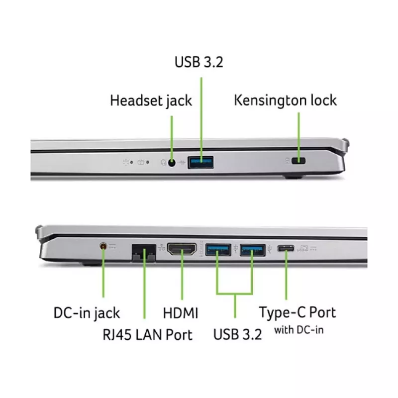 Laptop Acer Aspire Go 15 AG15-42P-R1VS — 15.6 inch Full-HD IPS, Ryzen R7-5825U, 8GB RAM, 512GB SSD, Linux (eShell)