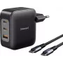 Intenso W100ACC+C520C black USB-C® Adapter 100 W USB-A, USB-C® Black (7810010)